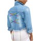 thumbnail image 1 of Moda mujer manga larga Tops prendas de vestir vaquero cuello vuelto chaqueta abrigo Pompotops gfhjh14026, 1 of 5
