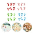 thumbnail image 3 of 24pcs Bunny Footprints Decals Easter Window Clings Rabbit Footprints Clings, 3 of 8