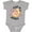 AC-Heather Grey, variant on Inktastic Valentines Day Pugs & Kisses with Hearts Boys or Girls Baby Bodysuit