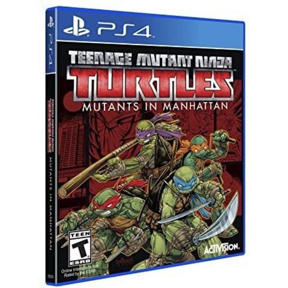 Teenage Mutant Ninja Turtles: Mutants in Manhattan by Activision Physical (Game Cards) for PlayStation 4, Fighting Game, Parental Controls