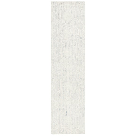 SAFAVIEH Ebony Abram Botanical Runner Rug, Teal/Ivory, 2'3" x 9'