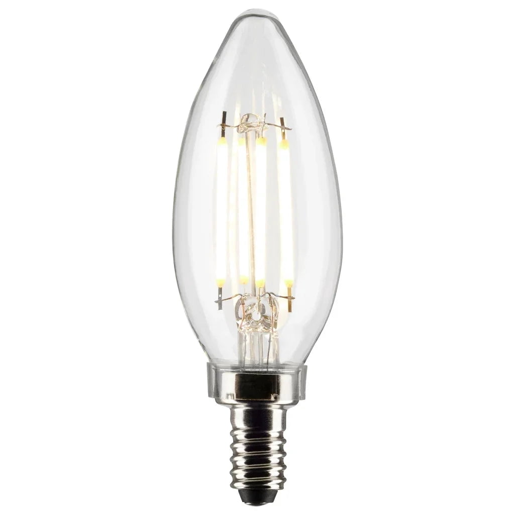 4 Watt B11 LED - Clear - Candelabra base - 90 CRI - 4000K - 120 Volt -  6 Pack