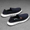 thumbnail image 5 of Men's Casual Low Top Canvas Shoes Male Loafers Sneakers Slip On Breathable Flats Boat Shoes Driving Shoes Moccasins Casual Walking Shoes, 5 of 19