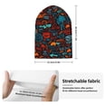 thumbnail image 2 of Hirioo Doodle Barbeque for Men's Knit Cuffed Beanie for Outdoor Activities Unisex, 2 of 6