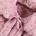 thumbnail image 6 of Aoochasliy Coats for Girls Casual Toddler Long Sleeve Fuzzy Warm Coats Winter Hoodie Hairball Thick Coat Cloak, 6 of 6
