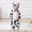 A304 Black, variant on Girls Monkey Animal Pajamas Soft Fleece Onesie Long Sleeve Zip Up Jumpsuit Cute Winter Sleepwear for Kids Loungewear
