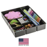 Officemate Deep Drawer Organizer Tray, 8 Compartments, 2 1/4H x 15 1/8W x 11 1/2D, Black