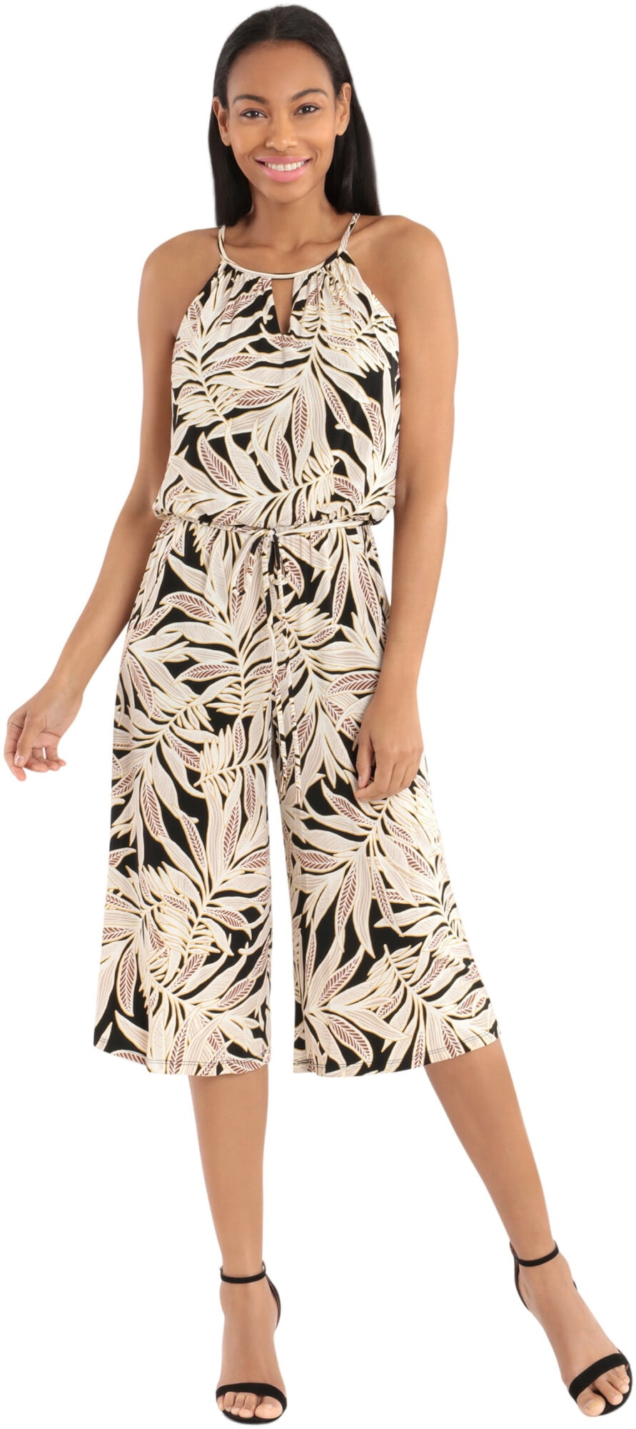Rye Fern Cropped Jumpsuit Dress 