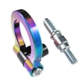 thumbnail image 3 of Xotic Tech 1 Set JDM SCREW-ON NEO Rainbow CHROME Sport Racing Style Aluminum Front Rear BUMPER Tow Hook For BMW MINI Cooper, 3 of 7