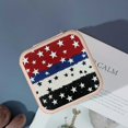 thumbnail image 4 of PRATYUS Flag Stars Precisionism PU Leather Jewelry Box for Necklaces Rings Earrings Pink, 4 of 5
