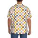 thumbnail image 3 of Balery Colorful Checkered 1 Camisa Casual de Manga Corta con Botones para Hombre, Texturizada, Estilo Cubano, para Playa, Verano-Medium, 3 of 5