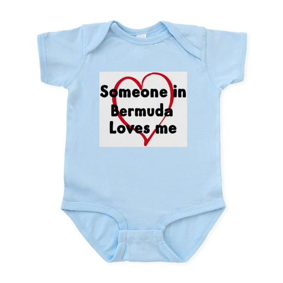 CafePress - Loves Me: Bermuda Infant Bodysuit - Baby Light Bodysuit, Size Newborn - 24 Months