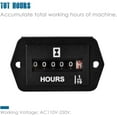 thumbnail image 7 of Runleader DC 6-80V Snap-in Mechanical Hour Meter TOT Hours Accumulating Data Storage Lawn Mower, 7 of 7