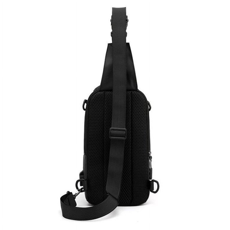 Nylon Chest Bags High Quality USB Charging Male Cross Body Bag Military Multi Layer Men Rucksack Sling Bag One Shoulder Backpack