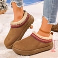 thumbnail image 5 of POROPL Women's Snow Boots,Winter Warm Faux Fur Lined Slip On Ankle Boots Non Slip Casual Shoes, 5 of 9
