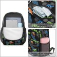 thumbnail image 4 of Monster Cartoon Truck Black Pattern 17" Waterproof Oxford School Backpacks for Teens, S-Shape Padded Straps, for School, Travel, Hiking, Camping, 4 of 5