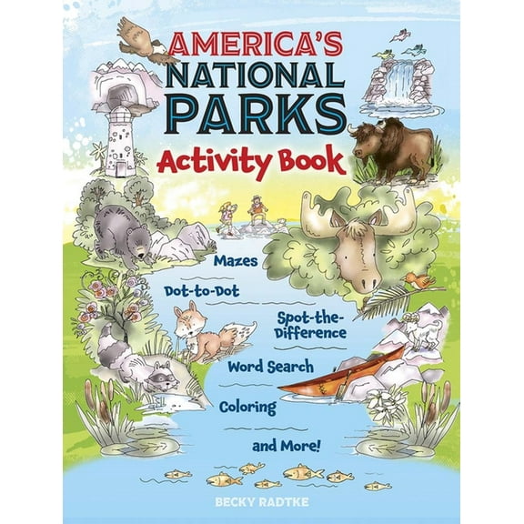 Dover Kids Activity Books: Nature America's National Parks Activity Book, (Paperback)