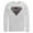 White, variant on Men's Superman Logo Grunge Long Sleeve Shirt White Large