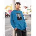 thumbnail image 2 of Abstract Man Techno Style Sweatshirt Men -Image by Shutterstock, Male 5X-Large, 2 of 4