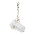 thumbnail image 1 of 1pc Fashionable Creative PVC Lipstick Leather Key Chain Pendant (Transparent), 1 of 3