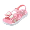 thumbnail image 5 of Liyamei Soft Flat Sole Girls Sandals Fashion Comfortable Design Lightweight Casual Summer Footwear For Toddler Kids Girls School Sandals Open Toe Size 9.5, 5 of 5