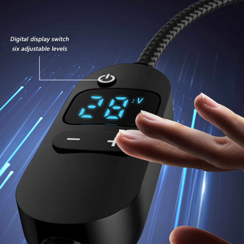 Universally DC5.5x2.1mm to USB C Power Cable With Real Time Voltages Screen And Protections Features