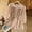 A3 Pink, variant on Linen Tops for Women Cotton Linen Tops Dressy Casual Blouses Elbow Sleeve Loose Fit Blouses Loose Tunics Top Fashion Clothes Breathable Retro Embroidered 3/4 Sleeve Boho Tops L