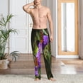thumbnail image 2 of Daiia butterfly bush flower Pattern Men's Sleep Pant with Pockets and Drawstring,Pajama Pants-Medium, 2 of 6