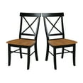 thumbnail image 4 of International Concepts Side Chair in Black and Soft Cherry (Set of 2), 4 of 6