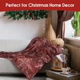 thumbnail image 3 of Throw Blanket 60"x50",Merry Xmas Red Snowflake Winter Holiday Festival Blanket for Women Men,Soft Flannel Fleece Throw for Home Living Room Bed Chair Couch Decor, 3 of 6