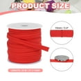 thumbnail image 2 of Uxcell Flat Drawstring Cord Replacement Soft Cotton Hoodie String Cords Red 10mm x 27 Yd, 2 of 6