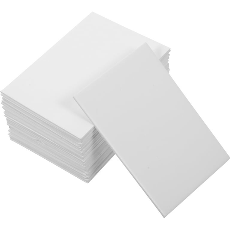 30Pcs Hard Card Stock Blank Card Stock White Cardstock Cover Protective  Cardstock