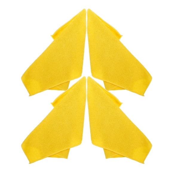 FUTUREORYY 4Pcs Kitchen Towel Microfiber For Kitchen And Bathing 15.0X11.8In Yellow