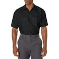 thumbnail image 1 of Red Kap Men's Solid Rip Stop Shirt, Black, Short Sleeve 2X-Large, 1 of 3