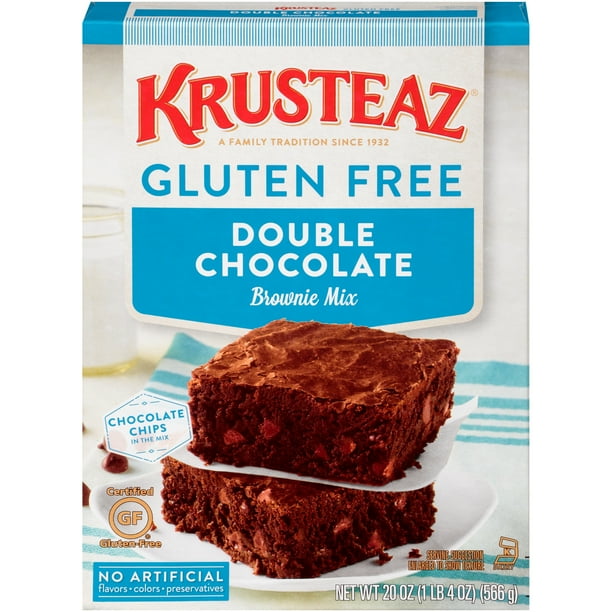 Krusteaz® Gluten Free Double Chocolate Brownie Mix 20 oz. Box Walmart