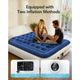 thumbnail image 2 of iDOO 13" Queen Size Air Mattress with Built-in Pump, Blow up Mattresses, 650LB Max, 2 of 7