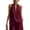 Dark Purple, variant on Cotton Linen Halter Tops for Women Sleeveless V-Neck T-Shirt, Loose Fit Lightweight Tank Top for Garden, Market and Travel Pink M