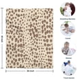 thumbnail image 4 of Beige and Brown Of Leopard Print Blanket,Comfortable Soft Flannel Throw Blanket,All Season,Warm Lightweight Blankets for Sofa Bed Couch Living Room Chair,30"x40", 4 of 4