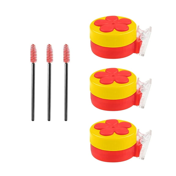 Thsue New Clip Hummingbird Feeder Mini Handheld Bird Feeder Outdoor Hummingbird Feeder For Garden Garden Pots And Other Decorations 3PCS