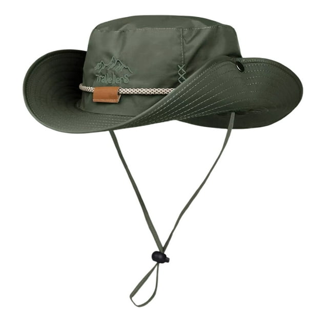 WEIYLL Visière de Soleil pour Homme, Design à Cordon Ajustable, Imprimé de Lettres Cool, Idéal pour le Printemps et l'Automne, Écran Solaire, Vert Armée, Casquettes de Plage