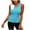 Blue——Back to School Outfits for Women, variant on Tank Tops Women 3D Floral U Neck Sleeveless Shirts Slim Fit Trendy Going Out Tanks Orange M