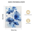 thumbnail image 2 of Navy Blue Botanical Pictures Lotus Flower Canvas Wall Art Simple Life Wall Decor 12x16 in, 2 of 5