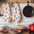 thumbnail image 6 of Cute Butterfly Dragonfly Kitchen Towels Set of 3, Farmhouse Botanical Floral Pink Absorbent Dish Towels for Kitchen, Microfiber Hand Towel, Quick Drying Tea Towel for Cleaning Decorative Dishcloths, 6 of 7