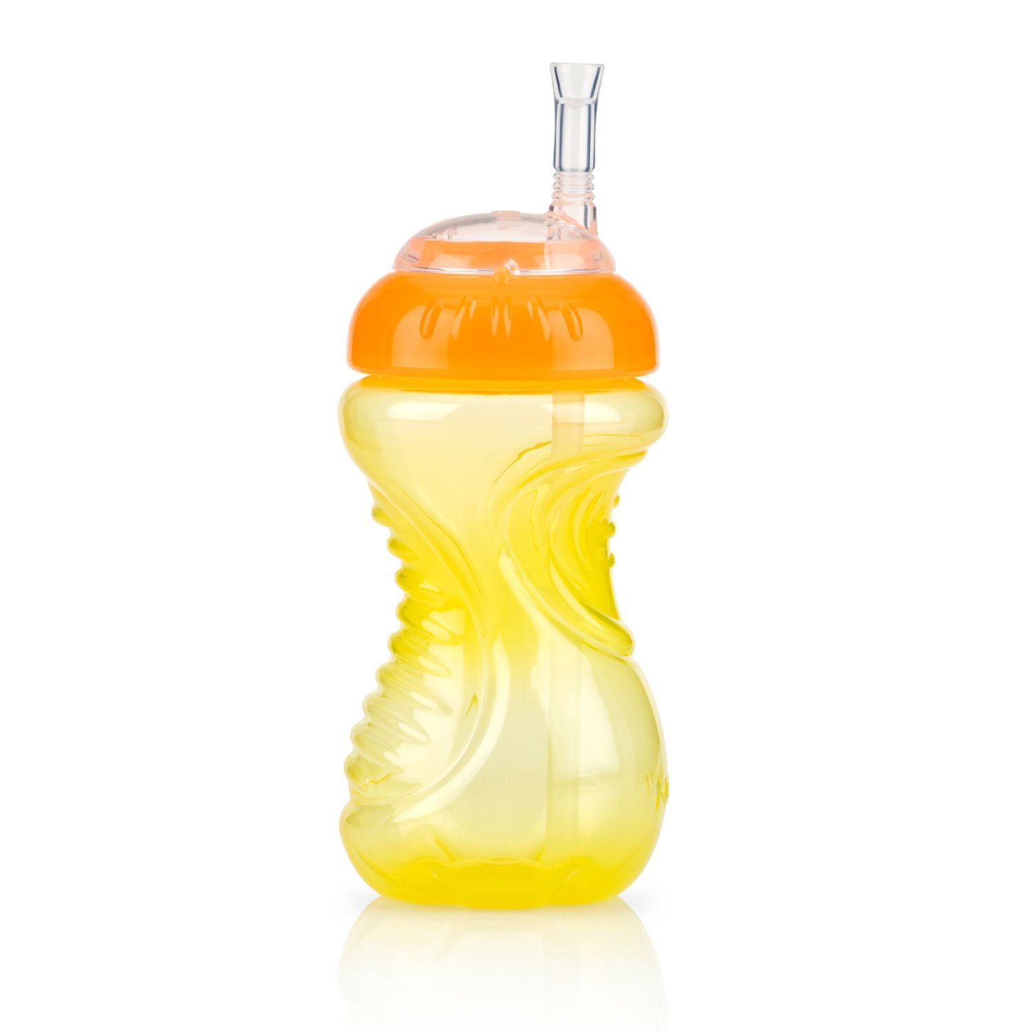 Nûby™ No-Spill™ Easy Grip™ Base Toddler Plastic Cup FlexStraw™ with Silicone Straw, Pack of 1; 10 oz/300 mL