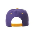 thumbnail image 2 of Classic Snapback Hat Custom A to Z Initial Letters, Purple Gold Cap White Gold, 2 of 3