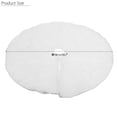 thumbnail image 2 of 30.7"/ 35.4"/ 48" Diameter Plush White Snowflake Christmas Tree Skirt Base Floor Mat Cover, 2 of 6