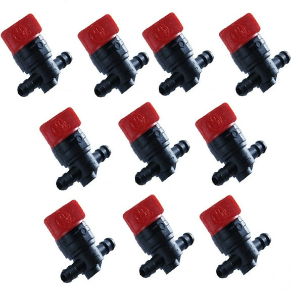 RAParts 1698183 (10) pk 1/4" Inline Gas Fuel Cut / Shut Off Valves With Clamps 493960 494768
