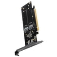 thumbnail image 3 of Worallymy PCI-E X16 SSD tarjeta adaptadora M2 NVME Riser Board 4 Sots SSD tarjeta de expansión accesorio de computadora Worallymy JD735799801, 3 of 7