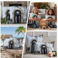 thumbnail image 5 of Puerto Rico Flag Outdoor Waterproof Pillow Covers, Retro Rustic Door Artwork Picture Prints Decorative Square Throw Pillowcase Sofa Cushion Sham for Patio/Couch/Chair, 24"x24" 2 Pack, 5 of 8