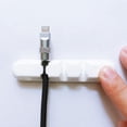 thumbnail image 3 of Paquete de 5 Cables de Silicona Sujetacables Adhesivo Fijo TUNC Blanco Sencillez, 3 of 5